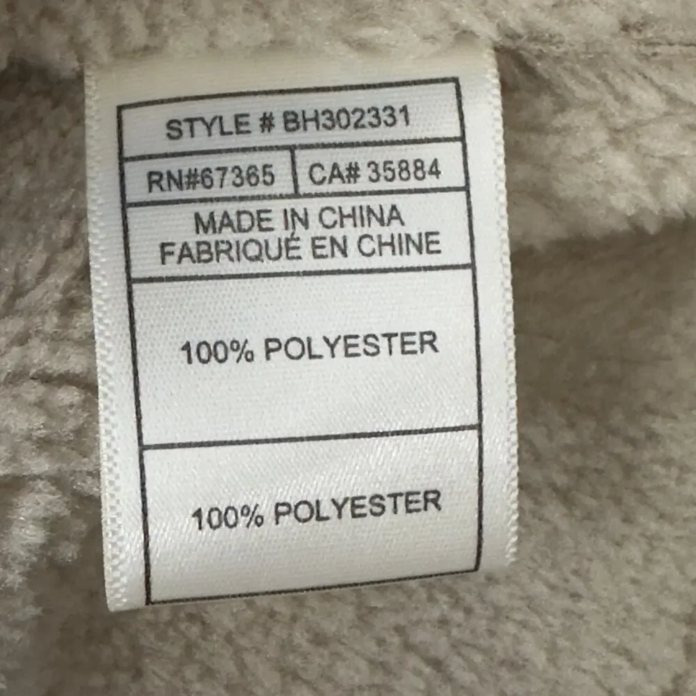BB‎ Dakota Jacket Womens Small Tan Bone Glenna Sueded Blazer Sherpa Office Work